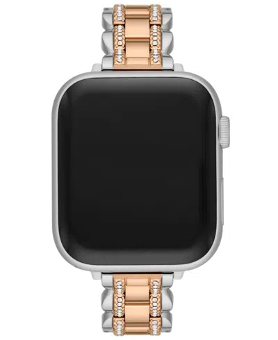 Kate Spade Women's Two-tone Stainless Steel Band For Apple Watch, 38,40,41,42,44,45,49mm In Gold