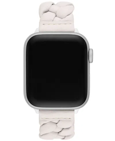Kate Spade Women's White Leather Band For Apple Watch, 38/40/41/42/44/45mm