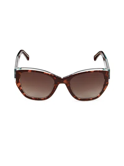 Kate Spade Women's Yolanda 51mm Cat Eye Sunglasses In Brown