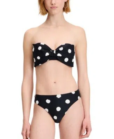 Kate Spade Womens Convertible Bow Bikini Top High Cut Bottoms In Yellow