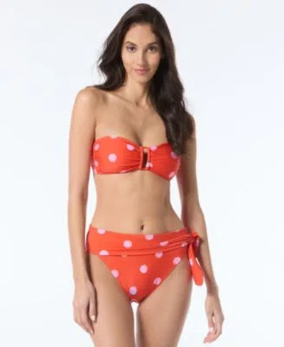 Kate Spade Womens Ring Front Bra Top High Waist Swim Bottoms