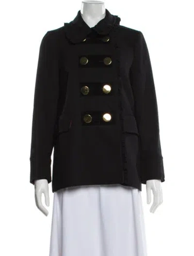 Pre-owned Kate Spade Wool Blazer In Black