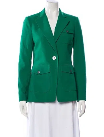 Pre-owned Kate Spade Wool Blazer In Green