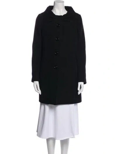 Pre-owned Kate Spade Wool Coat In Black