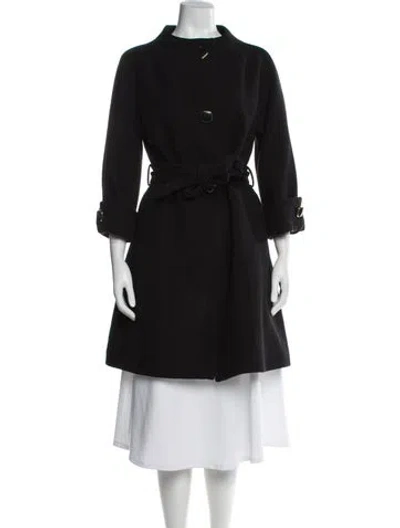 Pre-owned Kate Spade Wool Coat In Black