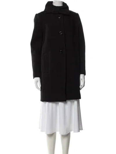 Pre-owned Kate Spade Wool Coat In Black