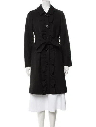 Pre-owned Kate Spade Wool Coat In Black