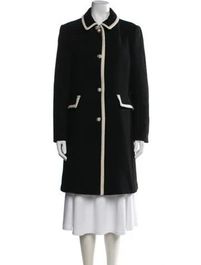 Pre-owned Kate Spade Wool Coat In Black