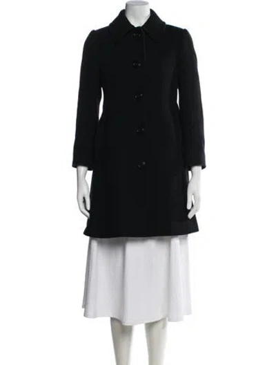 Pre-owned Kate Spade Wool Coat In Black