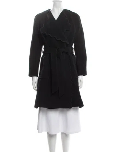 Pre-owned Kate Spade Wool Coat In Black