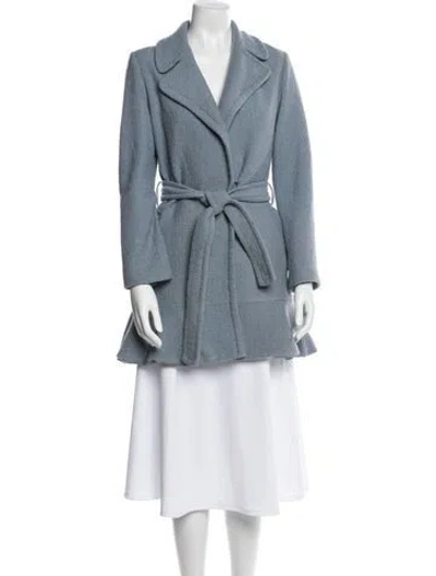 Pre-owned Kate Spade Wool Coat In Blue