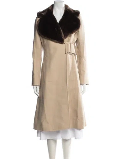 Pre-owned Kate Spade Wool Coat In Neutrals