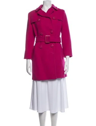 Pre-owned Kate Spade Wool Coat In Pink