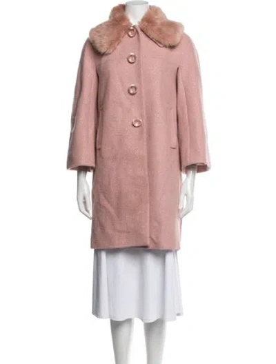 Pre-owned Kate Spade Wool Coat In Pink