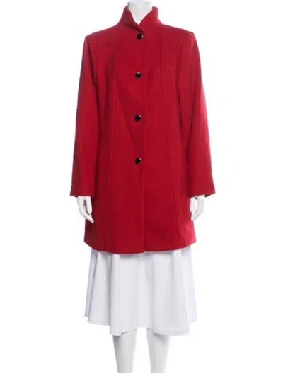 Pre-owned Kate Spade Wool Coat In Red