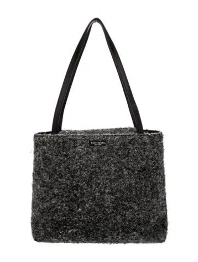 Pre-owned Kate Spade Wool Evening Bag In Gray