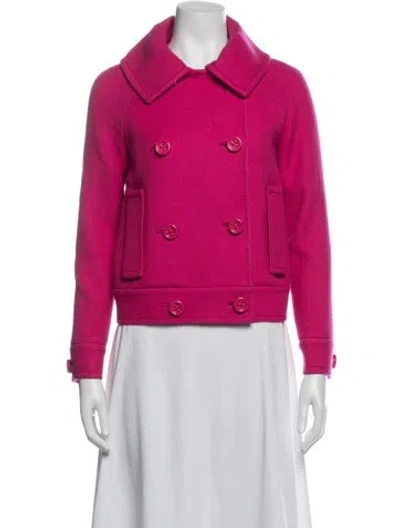 Pre-owned Kate Spade Wool Jacket In Pink