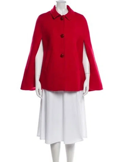 Pre-owned Kate Spade Wool Jacket In Red
