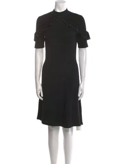 Pre-owned Kate Spade Wool Knee-length Dress In Black