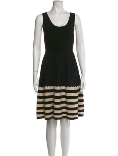 Pre-owned Kate Spade Wool Knee-length Dress In Black