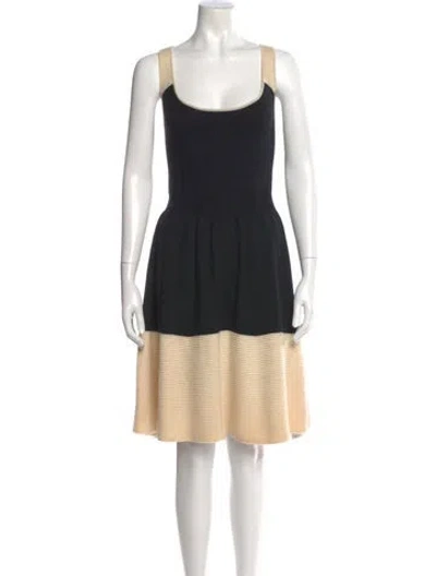 Pre-owned Kate Spade Wool Knee-length Dress In Black