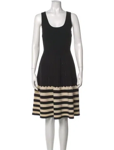 Pre-owned Kate Spade Wool Knee-length Dress In Black