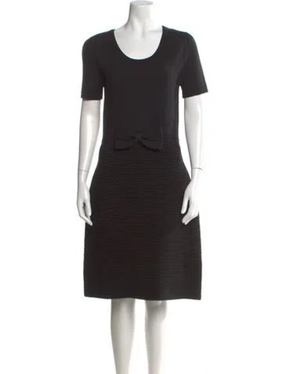 Pre-owned Kate Spade Wool Knee-length Dress In Black