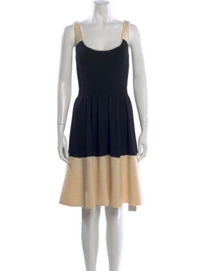Pre-owned Kate Spade Wool Knee-length Dress In Black