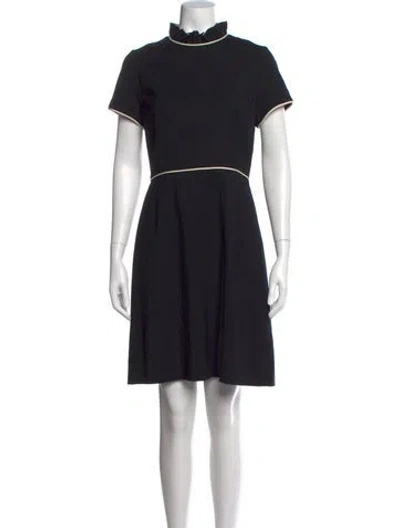 Pre-owned Kate Spade Wool Knee-length Dress In Black