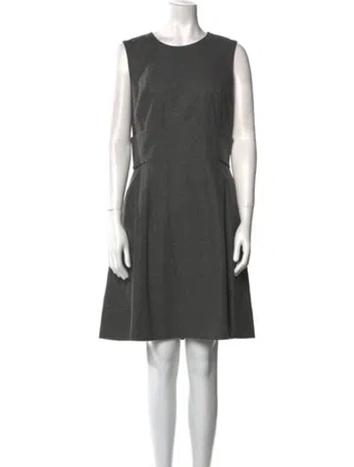 Pre-owned Kate Spade Wool Knee-length Dress In Gray