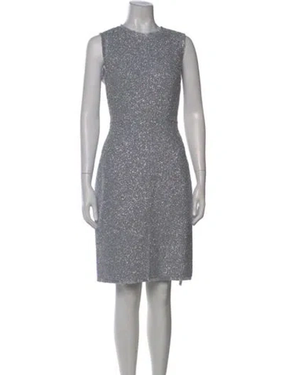Pre-owned Kate Spade Wool Knee-length Dress In Gray
