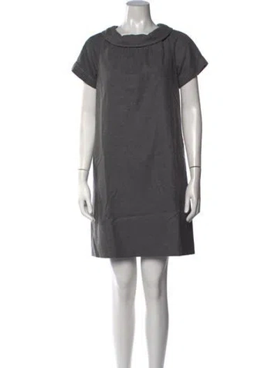 Pre-owned Kate Spade Wool Knee-length Dress In Grey