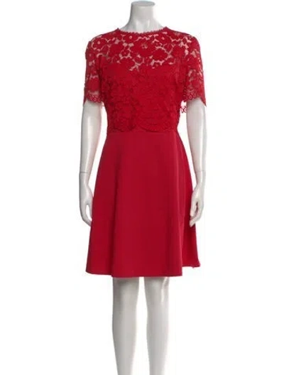 Pre-owned Kate Spade Wool Knee-length Dress In Red