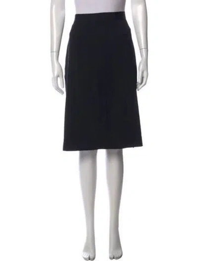 Pre-owned Kate Spade Wool Knee-length Skirt In Black