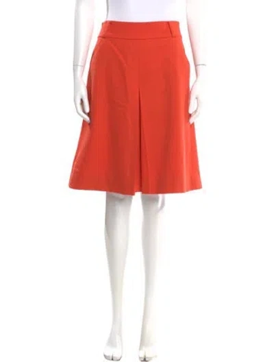 Pre-owned Kate Spade Wool Knee-length Skirt In Orange