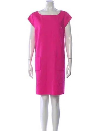 Pre-owned Kate Spade Wool Midi Length Dress In Pink