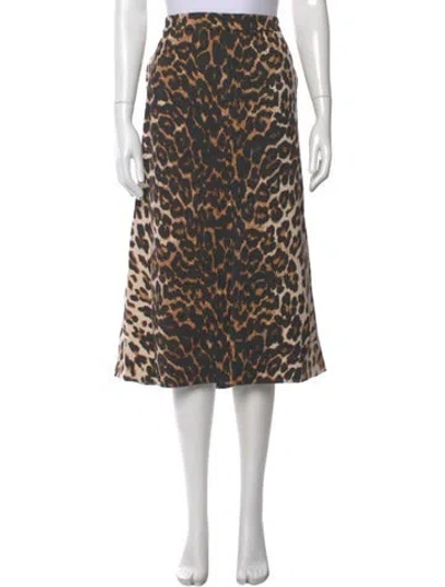 Pre-owned Kate Spade Wool Midi Length Skirt In Multi