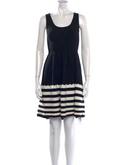 Pre-owned Kate Spade Wool Mini Dress In Black