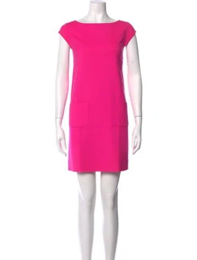 Pre-owned Kate Spade Wool Mini Dress In Pink
