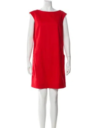 Pre-owned Kate Spade Wool Mini Dress In Red
