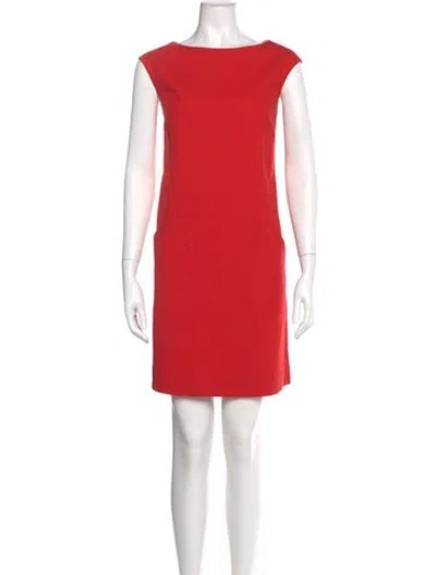 Pre-owned Kate Spade Wool Mini Dress In Red