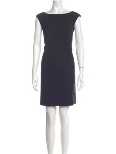 Pre-owned Kate Spade Wool Mini Dress W/ Tags In Blue