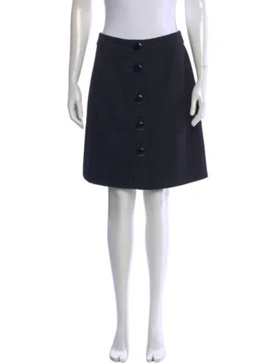Pre-owned Kate Spade Wool Mini Skirt In Black