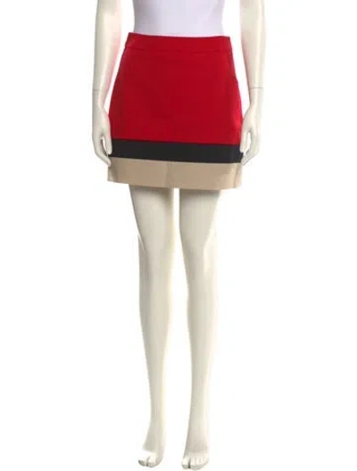 Pre-owned Kate Spade Wool Mini Skirt In Multi