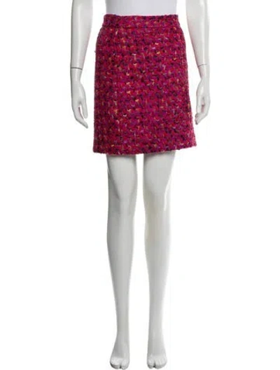 Pre-owned Kate Spade Wool Mini Skirt In Red