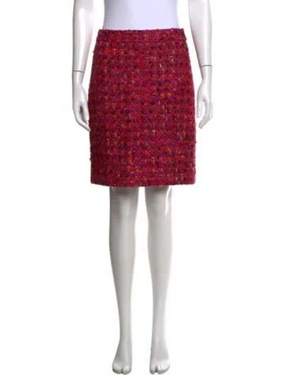 Pre-owned Kate Spade Wool Mini Skirt In Red
