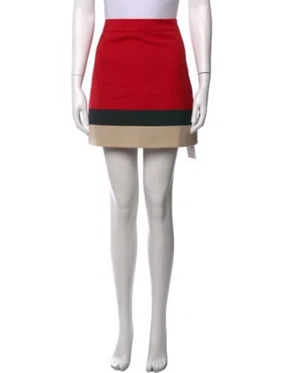 Pre-owned Kate Spade Wool Mini Skirt In Red