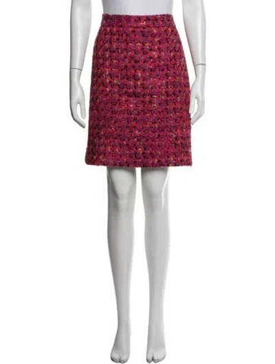 Pre-owned Kate Spade Wool Mini Skirt In Red