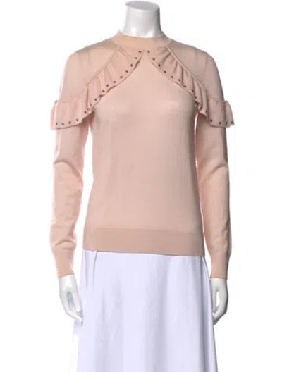 Pre-owned Kate Spade Wool Mock Neck Sweater In Pink