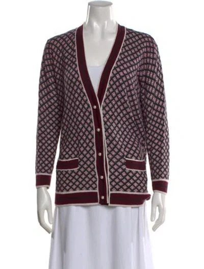 Pre-owned Kate Spade Wool Patterned Sweater In Multi